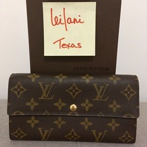 Authentic Louis Vuitton Monogram Sarah Wallet